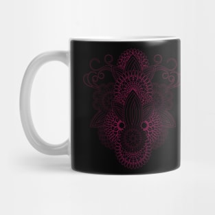 Minimalist Medallion Flower art-Sacred Mandala Flower Mug